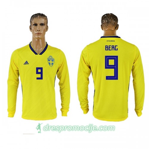 Švedska Dres Berg 9 Domaći Svjetsko prvenstvo 2018 Dugim Rukavima Švedska Dres Berg 9 Domaći Svjetsko prvenstvo 2018 Dugim Rukavima